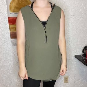 Olive green blouse
